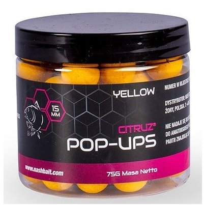 Nash Citruz Pop Ups Yellow 12mm 75g 