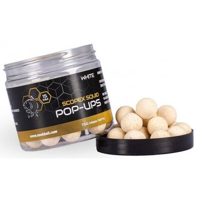 Nash Scopex & Squid Pop Ups White 12mm 75g 