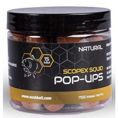 Nash Scopex & Squid Pop Ups Natural 20mm 75g 