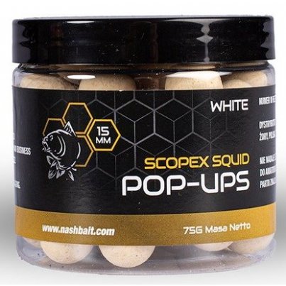 Nash Scopex & Squid Pop Ups White 20mm 75g 