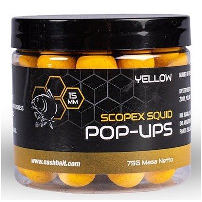 Nash Scopex & Squid Pop Ups Yellow 20mm 75g 