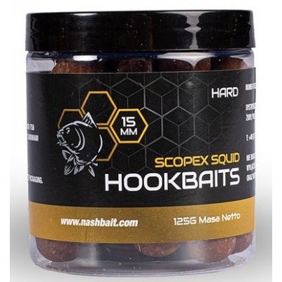 Nash Scopex & Squid Boilies Hard Hookbaits 24mm 125g