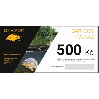 Fishing Invest Dárkový poukaz 500kč