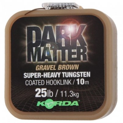 Korda Dark Matter Tungsten Coated Braid Brown 25lb 10m hnědá 