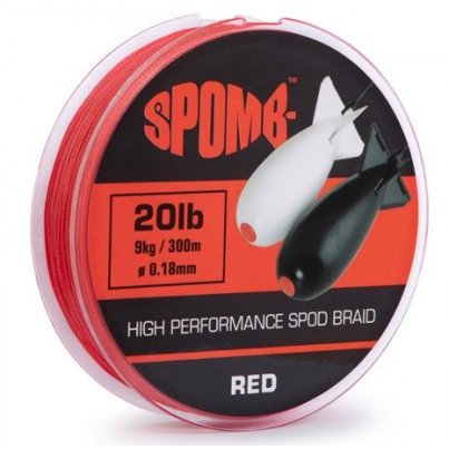 Spomb Šňůra Braid Red 300m 0,18mm 9kg