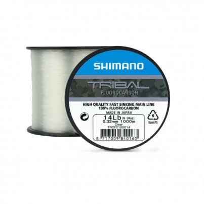 Shimano Tribal Carp Fluorocarbon 16lb  0,35mm 1000m clear