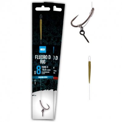 Nash Návazec Fluorocarbon D-Rig Barbless 6