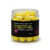 Sticky Baits Plovoucí Boilies Pineapple & N´Butyric Pop-Ups 16mm 100g 