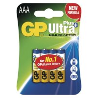 Alkalická baterie GP Ultra Plus LR03 (AAA), 4 ks