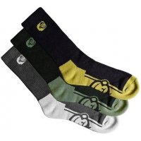 RidgeMonkey Ponožky APEarel Crew Socks 3ks Velikost 39-43 (UK 6-9)