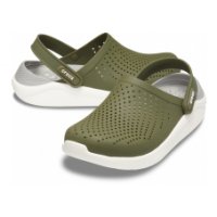 Crocs Nazouváky LiteRide Clog Army Green/White