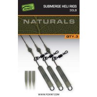 Fox Naturals Submerged Heli Rigs Leaders 30lb