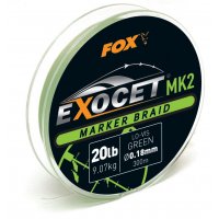 Fox šňůra na markery Exocet MK2 Marker Braid 0,18mm 20lb 300m green 