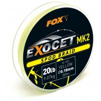 Fox šňůra na rakety Exocet MK2 Spod Braid 0,18mm 20lb 300m yellow 