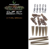 Gardner Závěs na olovo Covert Clip Kit Pack průhledná hnědá