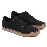 Fox Boty Black Canvas Shoe