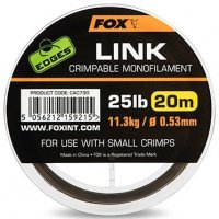 Fox Edges Návazcový vlasec Link Trans Khaki Mono 25lb 0,53mm 20m