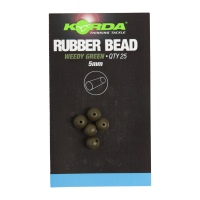 Korda Gumový Korálek Rubber Beads 5mm Green zelená 25ks