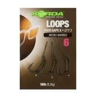 Korda Návazce Loop Rigs Wide Gape X 3ks 