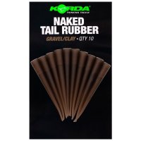 Korda Převleky Naked Tail Rubber Gravel/Clay 10ks