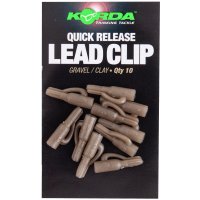 Korda Závěs Quick Release Lead Clip Gravel/Clay 10ks
