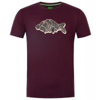 Korda Tričko Outline Burgundy