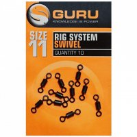 Guru Obratlíky Rig System Swivels vel.11 10ks