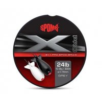 Spomb Šňůra XD Pro Braid Grey 0.18mm 24lb 300m