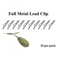 Poseidon Ocelový závěs na olovo Full Metal Lead Clip 10ks 