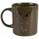 Fox Hrnek Green And Camo Head Ceramic Mug