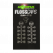 Korda Zarážka Floss Caps Clear 20ks